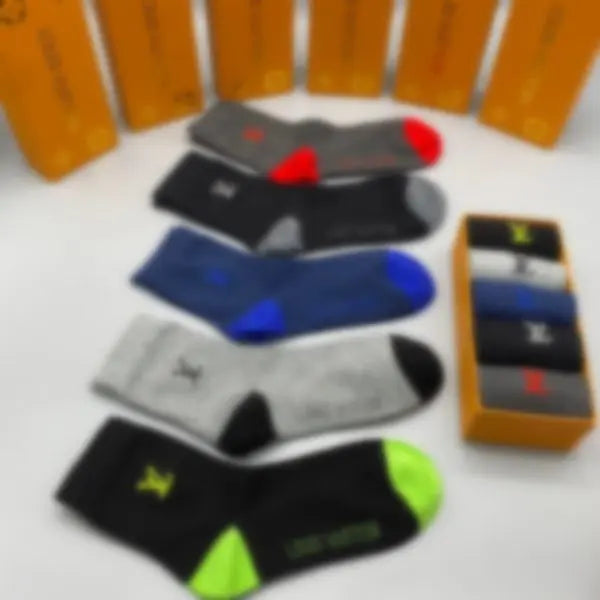 designer socks Fashion Women Men Socks High Quality Letter Breathable Cotton jogging Basketball football sports sock embroidery sports socks 5 pieces/boxr Great Shopping 4You