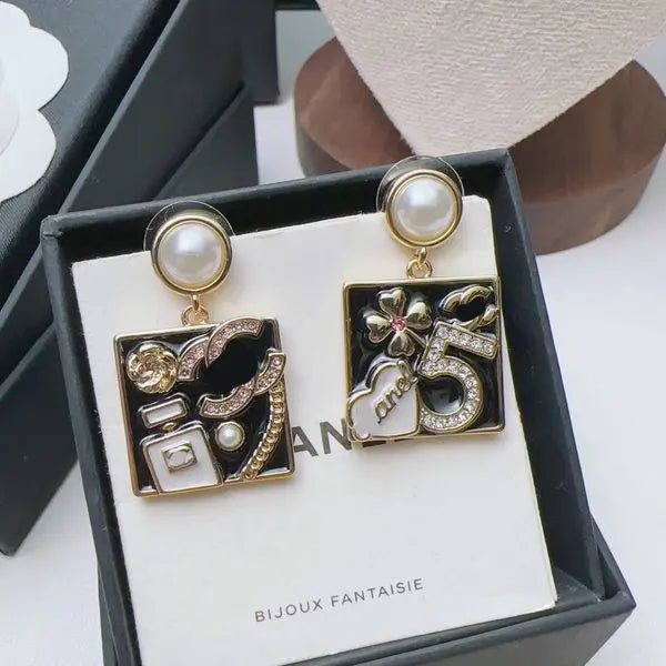 Brand Classic Heart Earring Fashion Women Designer Earring High Quality Crystal Jewelry Earrings Wedding Party Gift with Box Great Shopping 4You