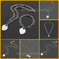 womens necklace bracelet designer jewelry sets for women birthday christmas gift wedding statement pendant OT button guba bracelets necklaces bangle jewelrys Great Shopping 4You