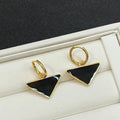 Fashion Brand Designers Letters Stud Triangle Earrings Hoop Women Luxury Brand Design Flowers Crystal Earring Wedding Party Jewelry Great Shopping 4You