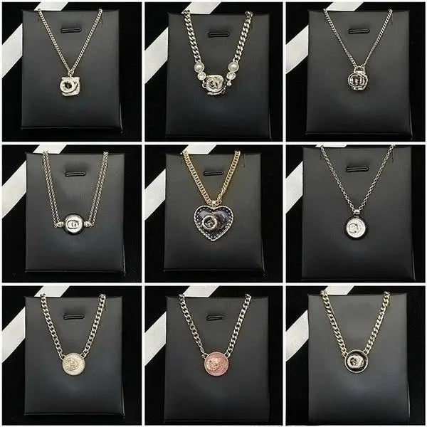 Luxury Designer Necklace Letter Pendant Plated Crysal Necklace Choker Women Wedding Party Jewerlry Accessories Great Shopping 4You