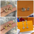 Designer Earrings Luxury Letter Charm Earring Stud Ear Earrings for Fashion Women Fashion Jewerlry Wedding Party Gift Great Shopping 4You
