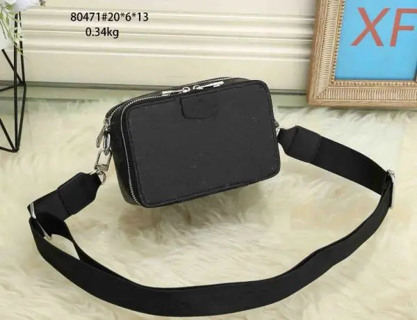 Fashion Snapshot Camera Bags Designer Bag Ladie Crossbody Purse Women multicolor Dual Top Zip inside partition all black Removable Adjustable Webbing Strap bag Great Shopping 4You