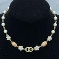 High Quality Crystal Pendants Pearl Chains Classic Jewerly Women Necklace Choker Stamp Letter Necklaces Sweater Chain Accessories Party Love Gifts Great Shopping 4You