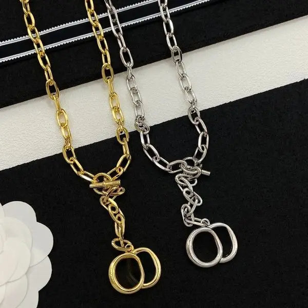 Designer Necklace Letter Earrings Color Pendant Earrings Necklace Wedding Gift Bracelet Pendant Design Jewelry with Box Great Shopping 4You