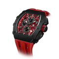 Elemental-Calendar Watch TB8204Q - Black Red TSAR BOMBA Watch