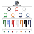 Atomic-Interchangeable Automatic Watch Combo (7-in-1)（IT） - Silver Blue / FluoroRubber Bezel TSAR BOMBA Watch