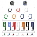 Atomic-Interchangeable Automatic Watch Combo (7-in-1)（IT） - Silver Blue / Two Head-FluoroRubber Bezel TSAR BOMBA Watch