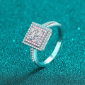 Chic & Lasting Beauty: Exquisite Rhodium Plating Protects this Trendy Moissanite Engagement Ring for Her Great Shopping 4You