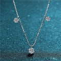 Chic Statement Jewelry: Exquisite Moissanite Diamond Alternative Necklace Set With Eye-catching Stellar Motif Great Shopping 4You
