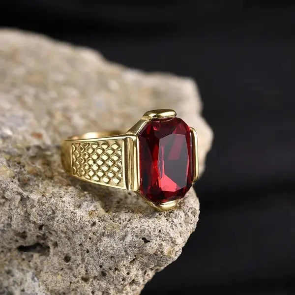 R3351g Men's High Quality Vintage Stainless Steel Gemstone Styles Ring Jewelry Great Shopping 4You