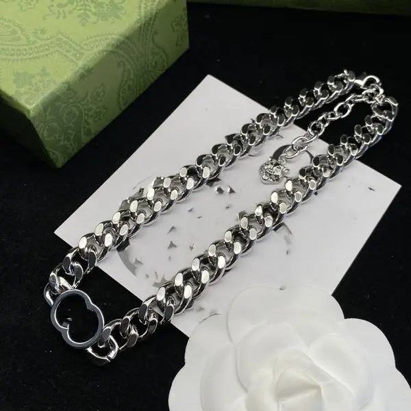 Designer Style Necklace New Luxury Chain Fashion Designer Jewelry 18k Gold Plated - Stainless Steel Couple Wedding Bracelet Gift Accessories Wholesale -A22 Great Shopping 4You