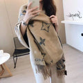 Echarpe Scarf New 2022 V Scarf Cashmere Thick Shawl Women Long Winter Wram Pashmina Wraps Hijab with Tassel Great Shopping 4You
