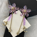 Luxury Earrings Woman Designer Letter Studs Flowers Womens Crystal Pearl Earrings Fashion Party Jewelry Great Shopping 4You