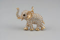 Gold Elephant pendant with Vvs gold diamonds and chain Great Shopping 4You