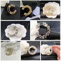 Luxury Designer Brooches Fashion Gold Plated Pin Pearl Letter Pin Brooch Crystal Jewelry Accessorie Wedding Party Gift Great Shopping 4You