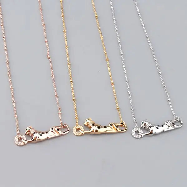 Style Personality Fashion Leopard Bracelet Small Luxury Epoxy Leopard Pattern Women's Necklace Fresh Jewelry Set Wholesale Great Shopping 4You