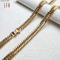 AU 750 Solid Necklaces Cuban Link Chain With Certificate Japan Gold Jewelry 18k Real Wholesale Great Shopping 4You