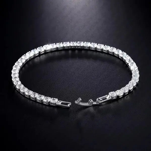 Designer Bracelet Bracelet for Women Tennis Bracelets Full Pave Bangle Silver Bangles Luxury Jewlery Designer for Women Sparkling Timeless Elegant Gift Great Shopping 4You