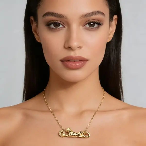 Style Leopard Spot Necklace Earrings Ring Set Women's Wedding Jewelry Female Collarbone Chain Rose Gold Jewelry Great Shopping 4You
