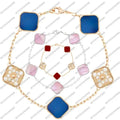 Charm Bracelets Designer For Women 5 Motifs Bracelet Guilloche 18k Yellow Gold Vintage Luxuries Ladies Jewelry High Quality Valentine's Day Gift Lady Jewelrys Great Shopping 4You