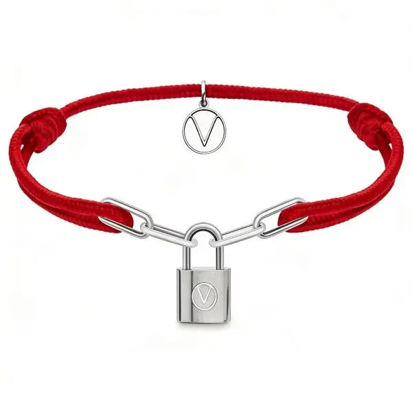Lock Charm Bracelet Premium Design Bangle Multicolor Cord Stainless Steel Padlock Pendant Jewelry Adjustable Stackable Unisex Wristband for Daily Wear Gift Great Shopping 4You