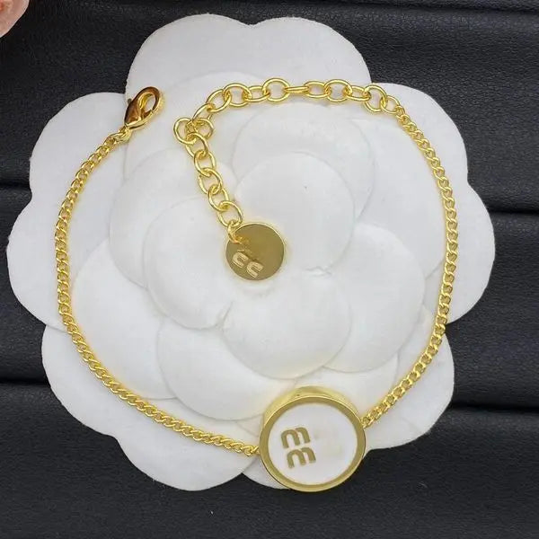 Fashion Bracelet Necklace set Womens Letter Pendant earrings Chain 18k Gold Designer Bracelet Jewelry Accessories Great Shopping 4You