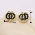 20Style Earring Simple Sier Ear Stud Famous Women Geometry Cross Round Letter Crystal Rhie Pearl Earrings Bride Wedding Party Jewerlry Christmas Gifts Great Shopping 4You