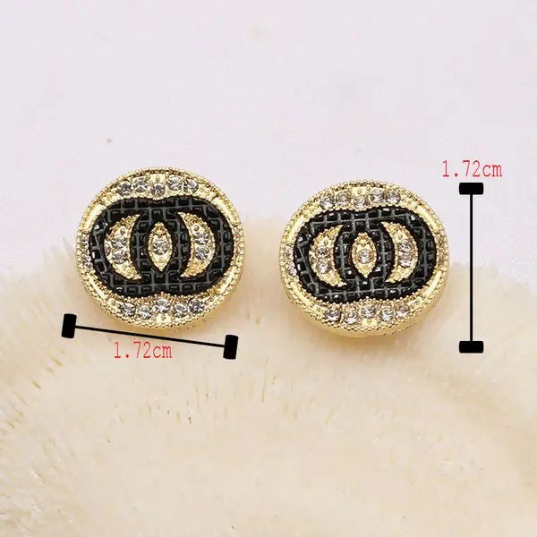 20Style Earring Simple Sier Ear Stud Famous Women Geometry Cross Round Letter Crystal Rhie Pearl Earrings Bride Wedding Party Jewerlry Christmas Gifts Great Shopping 4You