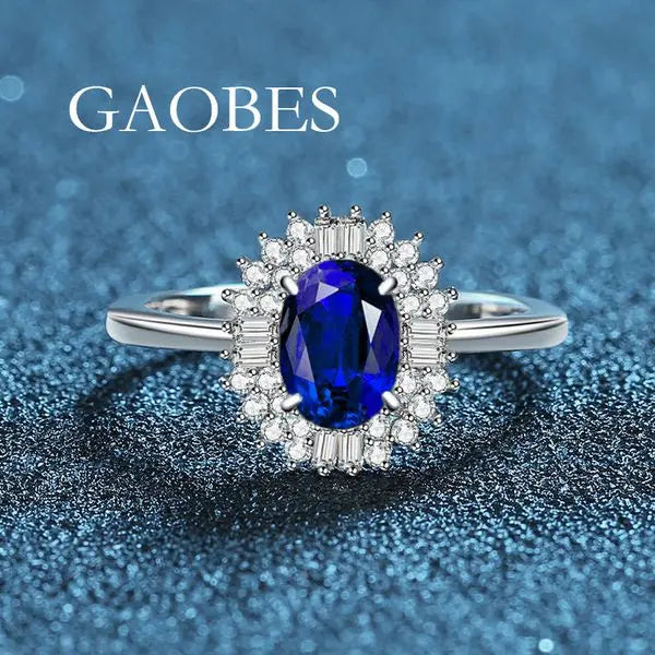 S925 Sterling Silver Ruby Style Ring for Women, Vintage Halo Design with Cubic Zirconia, Korean Elegant Jewelry, Gift for Birthday or Proposal Great Shopping 4You