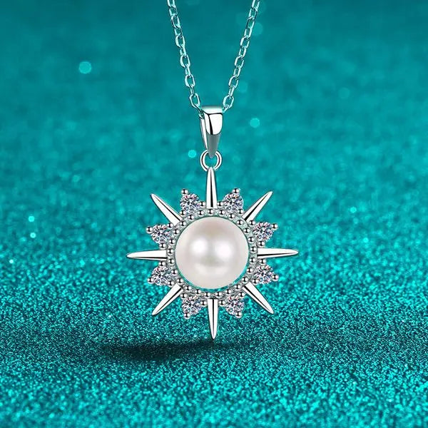 Minimalistic Design Statement Necklace: Genuine Gemstones Set into Durable Platinum Alloy Chain Great Shopping 4You