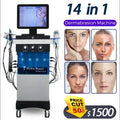 Super 11 IN 1 H2O Dermabrasion Facial Machine Aqua Face Clean Microdermabrasion Professional Oxygen Facial Equipment Crystal Diamond Water Peeling Great Shopping 4You