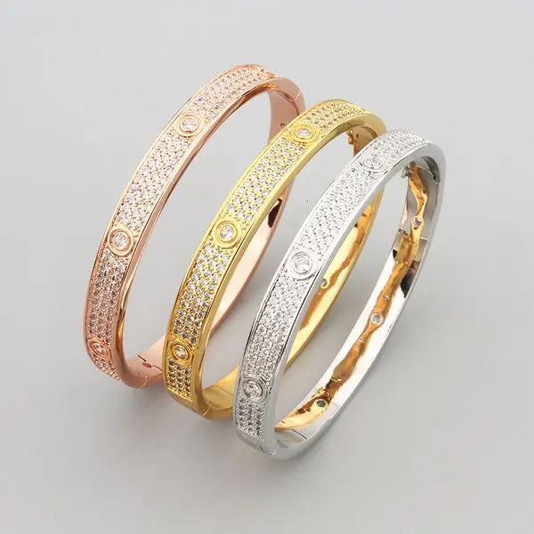 European And American Hot-Selling Round Diamond Star Bracelet For Women, Light Luxury Elegant Round Bracelet, Cross-Border Hot-Selling, Direct From Manufacturer 0F Great Shopping 4You