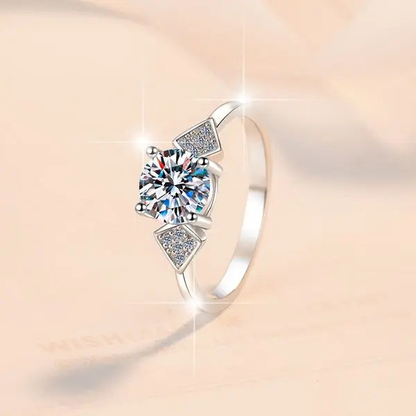 Chic Bridal Accessory: Premium Quality Moissanite Gemstone, Geometrical Styling Great Shopping 4You