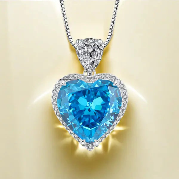 15*15 Papalacha Love heart Eternal Pendant square box necklace S925 sterling silver high carbon diamond wedding holiday precious jewelry gift for the beloved Great Shopping 4You