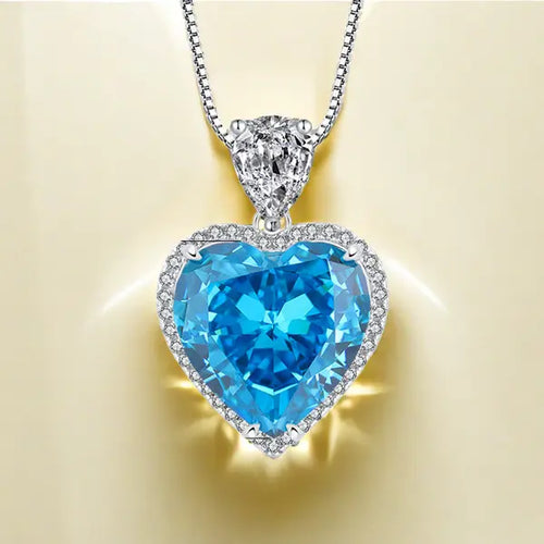 15*15 Papalacha Love heart Eternal Pendant square box necklace S925 sterling silver high carbon diamond wedding holiday precious jewelry gift for the beloved Great Shopping 4You