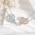 Gold-Plated Pendant Necklace, New Diamond Rose Heart Design, Valentine's Day Gift Great Shopping 4You