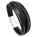 New Multi-layers Handmade Braided Leather Bracelet Bangle For Men Male Hand Jewelry For Birthday Gift Great Shopping 4You