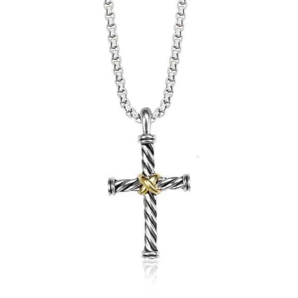 DY Necklace Designer Classic Jewelry Fashion charm jewelry Dy Cross necklace Popular Lexus X Button Line Pendant Style Christmas gift jewelry luxury accessories Great Shopping 4You