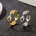Crystal Letter Ring Gold Plated Brass Copper Open Rings Fashion Luxury Ring for Womens Wedding Designer Jewelry Gifts Great Shopping 4You
