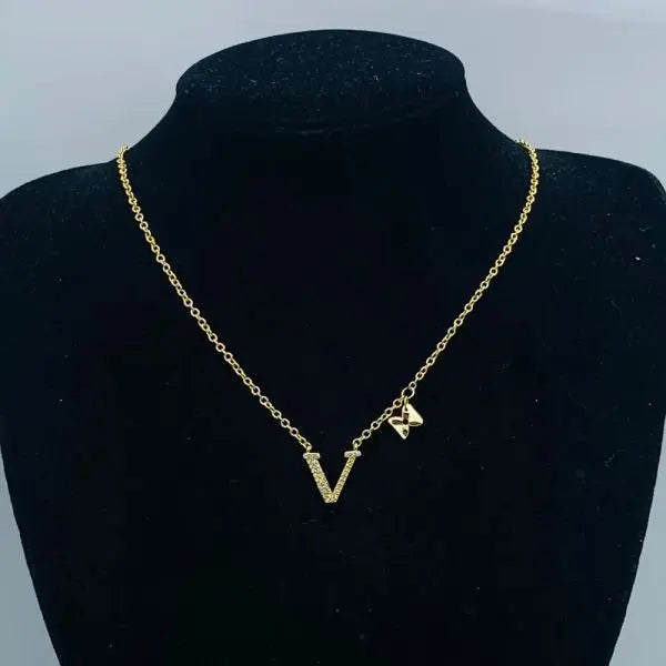 Designer Necklace for Women Elegant Charm Necklace Wedding Diamond Silver Gold Plated Jewellery Great Shopping 4You