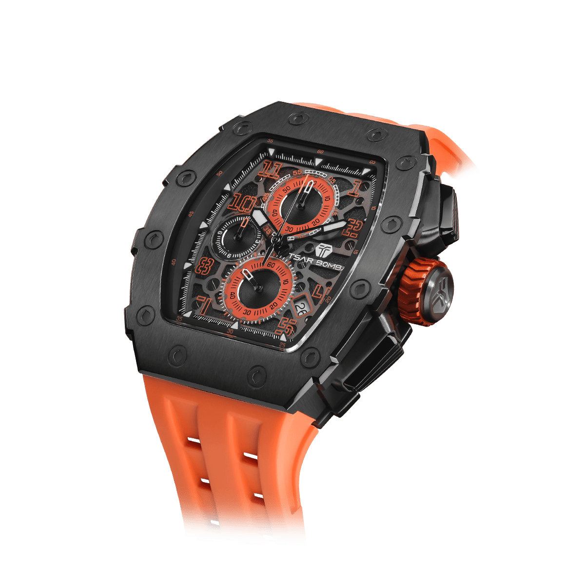 Elemental-Quartz Watch TB8204Q - Black Orange TSAR BOMBA Watch