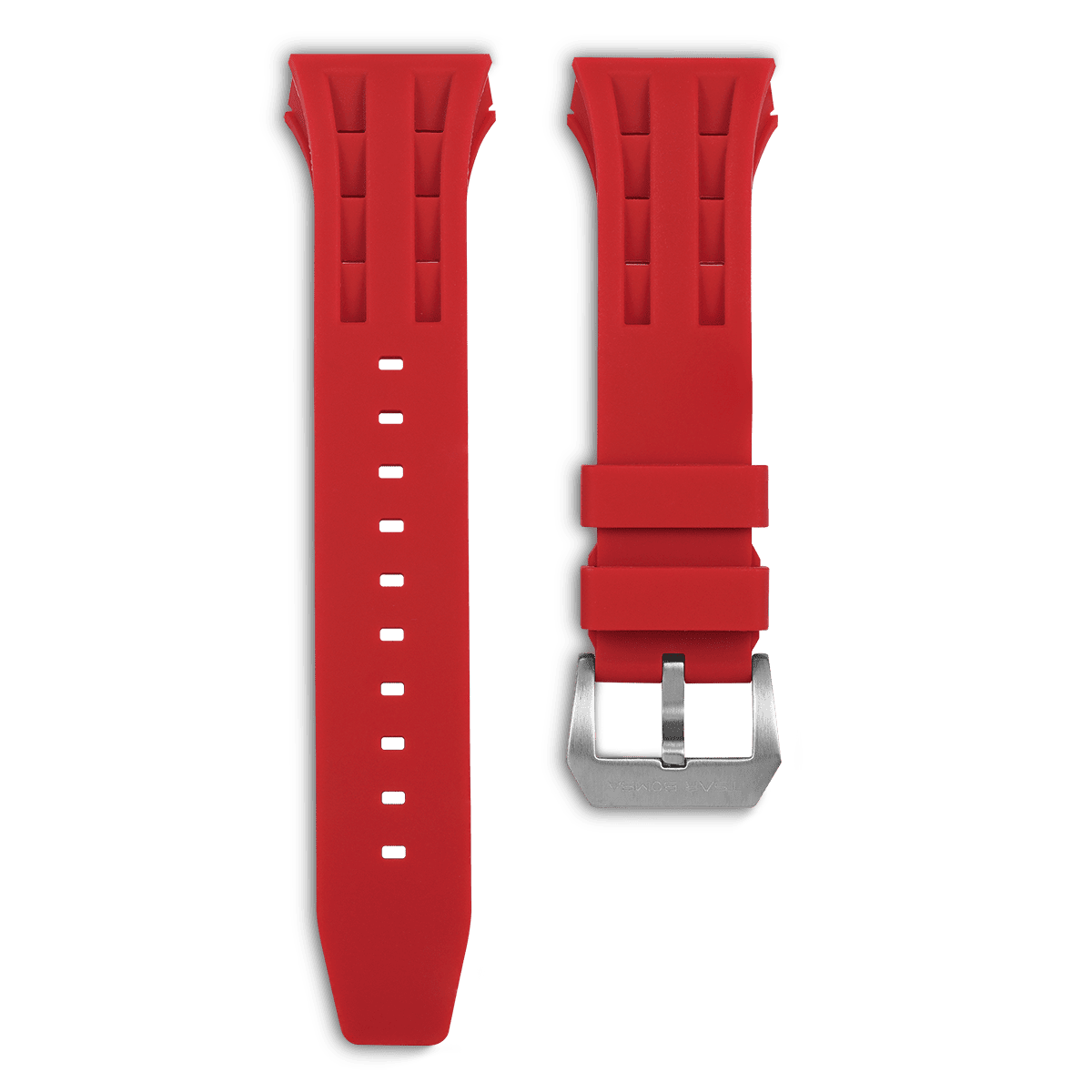Elemental Strap - Fluoro rubber strap-Red