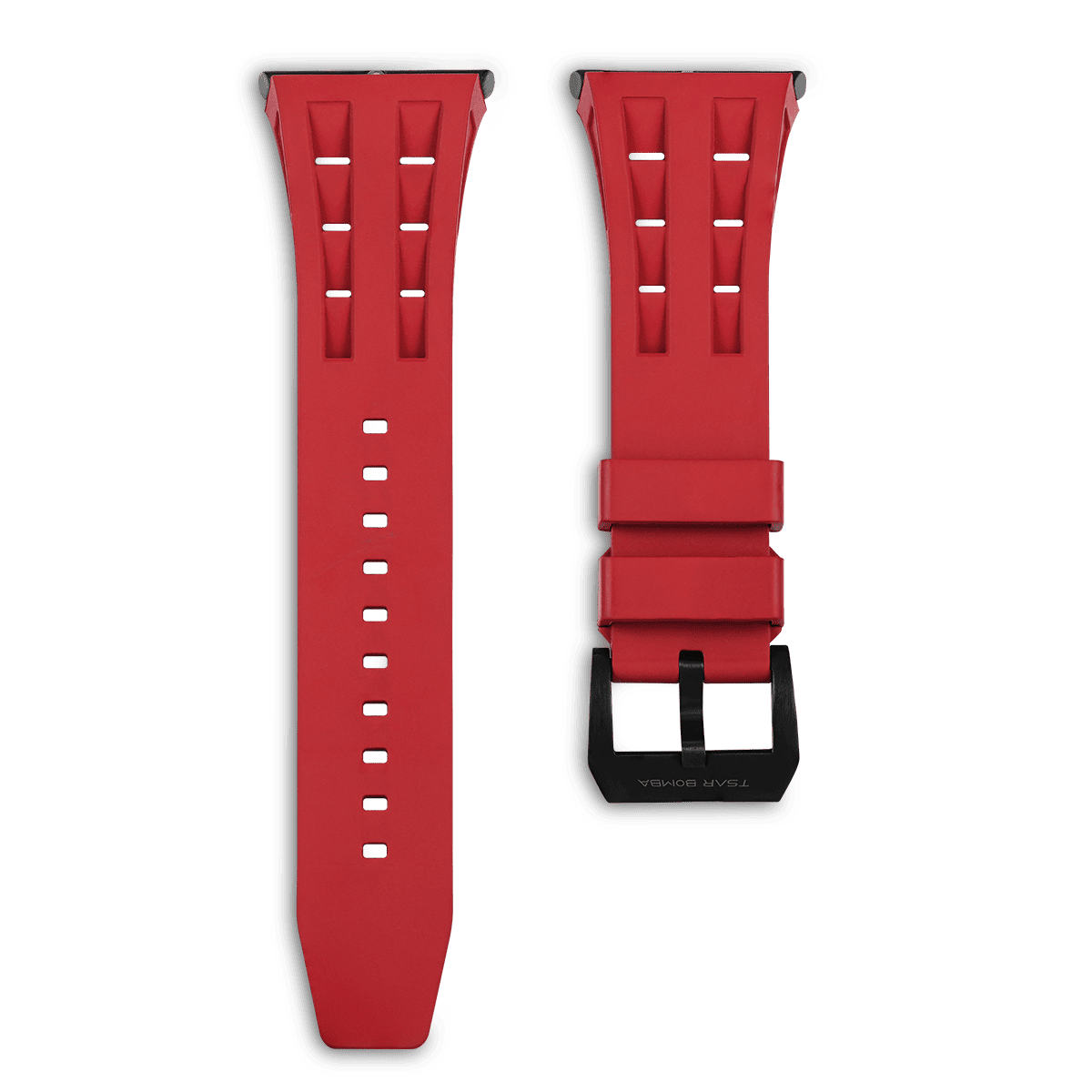 Elemental TB8210CF&TB8211Q Strap - Fluoro rubber strap-Red