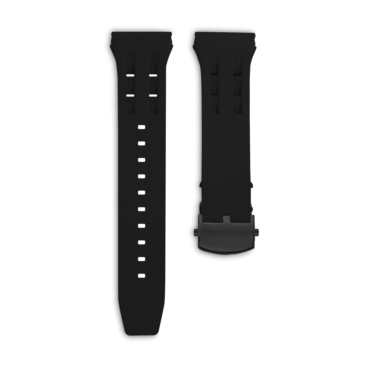 Neutron Interchangeable Strap - Deployant Clasp-Black Tsarbomba Straps