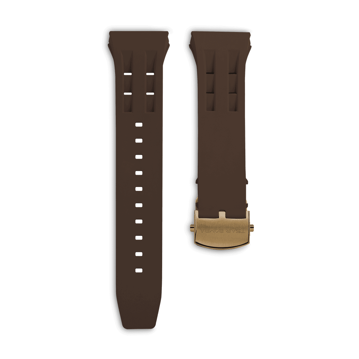 Neutron Interchangeable Strap - Deployant Clasp-Brown Tsarbomba Straps