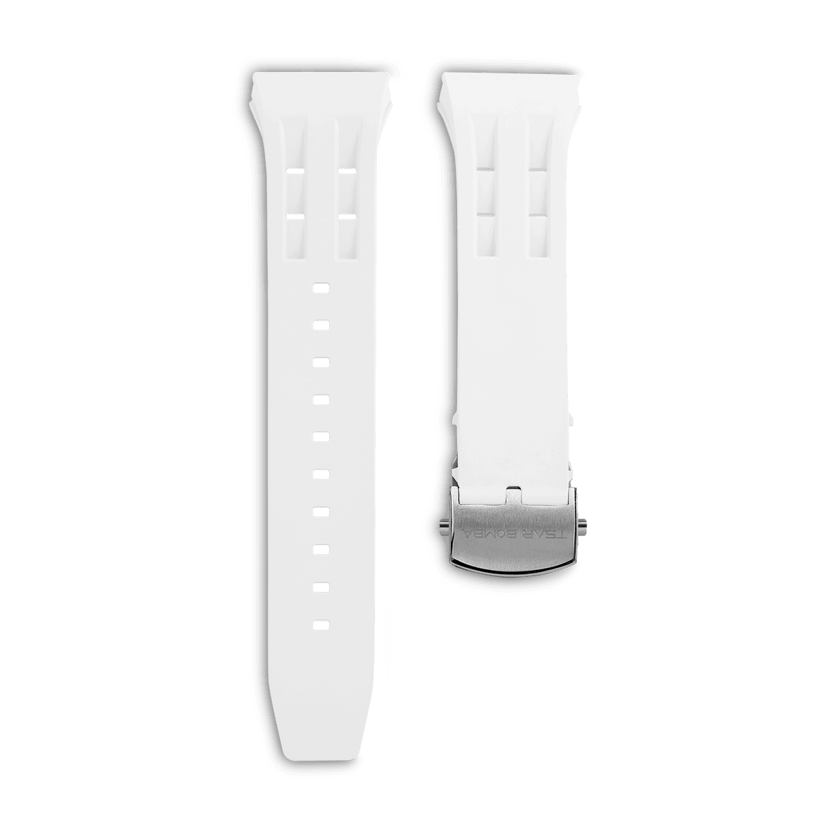 Light Matter Interchangeable Strap - Deployant Clasp-White Tsarbomba Straps