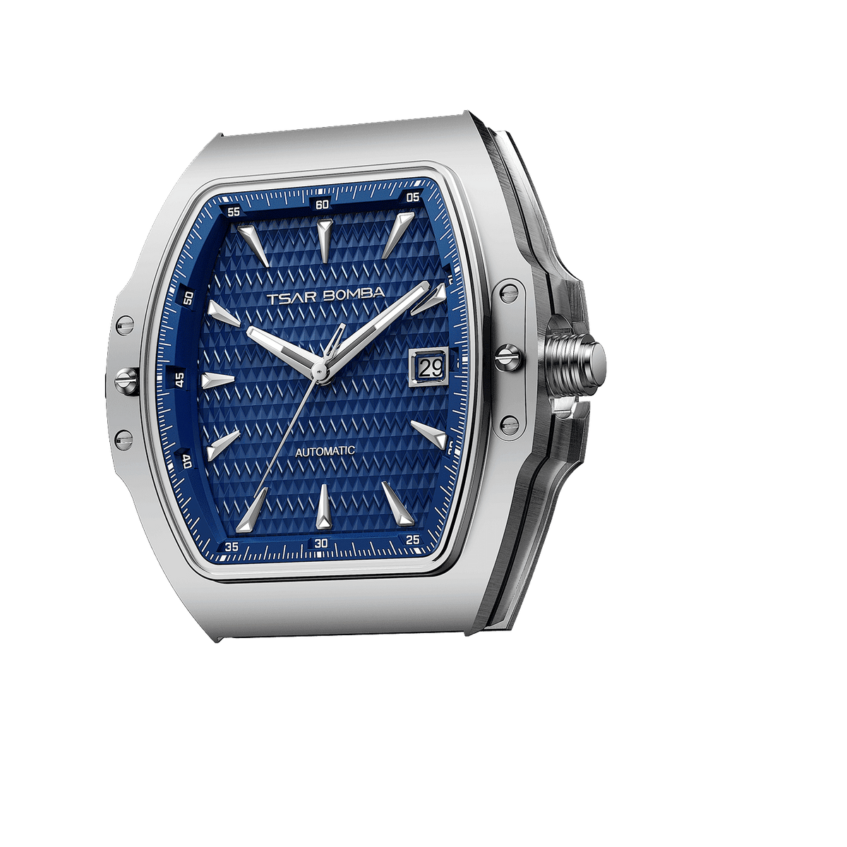 Atomic Interchangeable Watch Head - Automatic-Classic Silver Blue