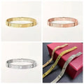 8mm New Screw Bracelet Designer Fashion Striped Texture Bracelet 18K Gold Plated Bracelets for Women Men Snake Bone Bangle Classic Wedding Jewelry with Box Size16-19 Great Shopping 4You