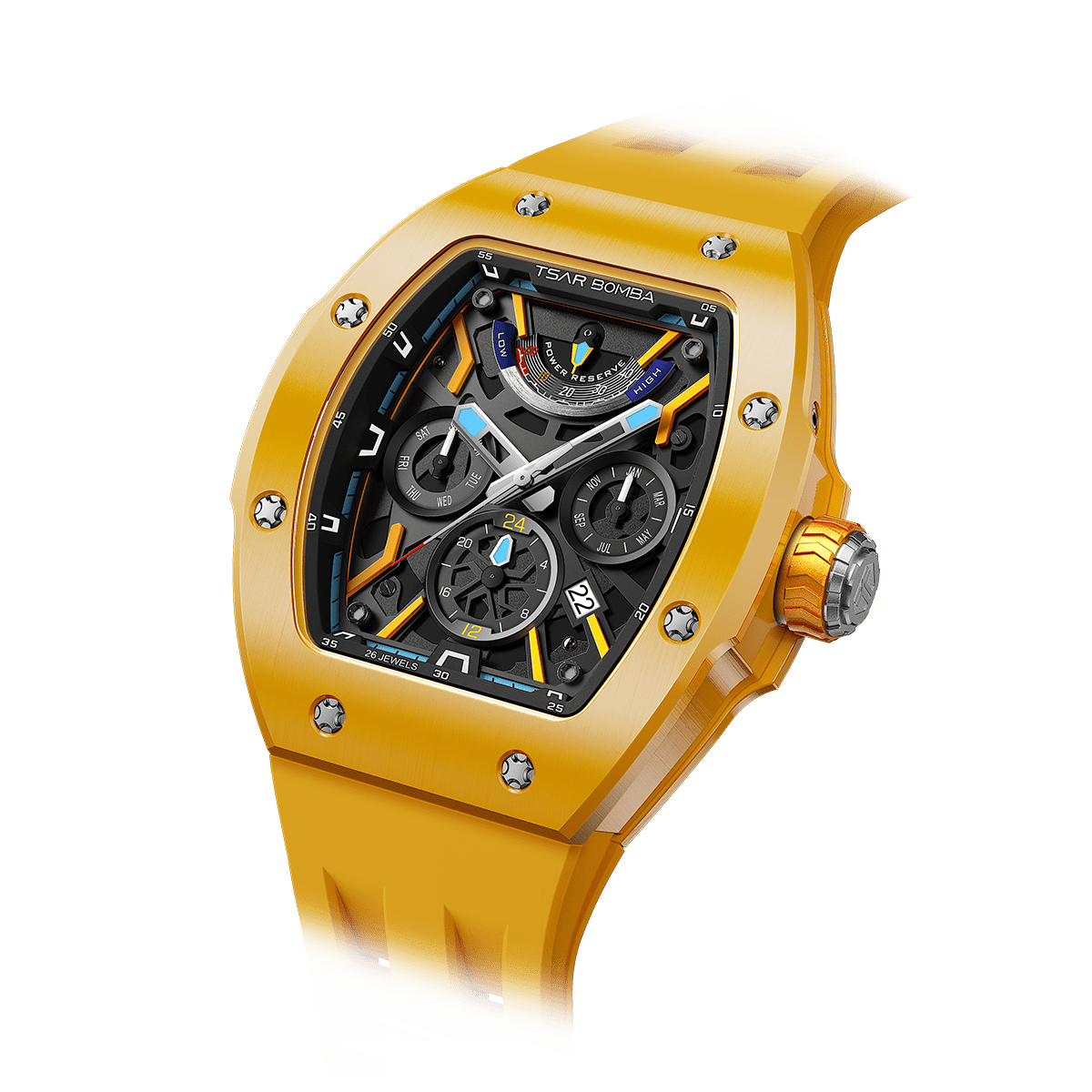 Atomic-TB8222C - Yellow TSAR BOMBA Watch